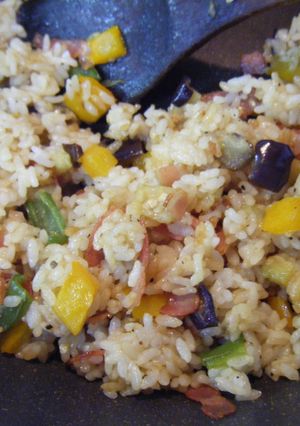 思いがけず美味しい夏野菜ピラフ-レシピのメイン写真