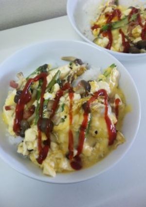 ささっとランチに！オムレツ丼☆-レシピのメイン写真