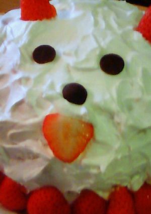 覚え書き　わんわんフェイスケーキ-レシピのメイン写真