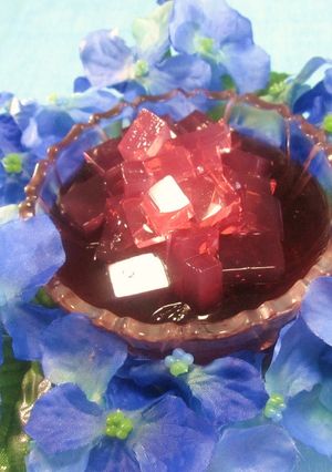 父の日✿簡単！移り気な 紫陽花ゼリー✿-レシピのメイン写真