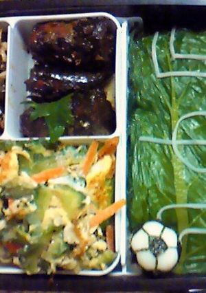 ワールドカップ便乗弁当♪サッカー弁当-レシピのメイン写真