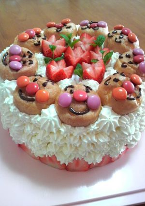 ☆アンパンマンいっぱいケーキ☆-レシピのメイン写真