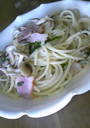 大葉とベーコンのペペロンチーノ-レシピのメイン写真