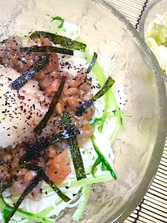 ねばねば納豆のおろし素麺-レシピのメイン写真