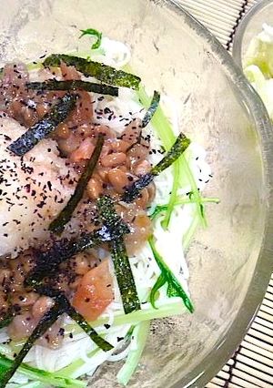 ねばねば納豆のおろし素麺-レシピのメイン写真