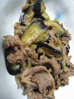 牛肉とナスのしょうがみそ炒め-レシピのメイン写真