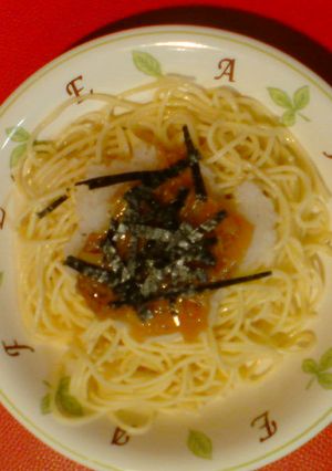 超手抜きナメタケおろしパスタ♪-レシピのメイン写真