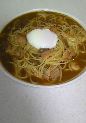 残りカレーでカレーパスタ-レシピのメイン写真