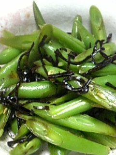 ★ゴマ香る♪インゲンの塩昆布和え★-レシピのメイン写真