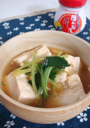 豆腐と三つ葉のあんかけ-レシピのメイン写真