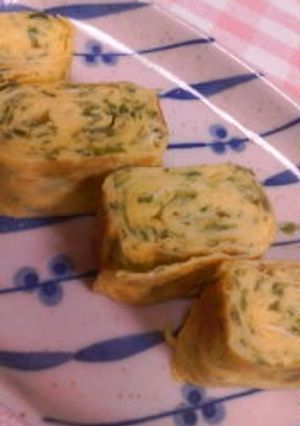 お弁当に♪香り広がる青のり入り厚焼き卵☆-レシピのメイン写真