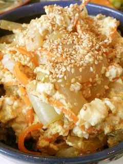 玉葱と絹ごし豆腐の卵とじ-レシピのメイン写真