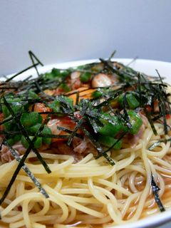 オクラとキムチの冷製パスタ-レシピのメイン写真