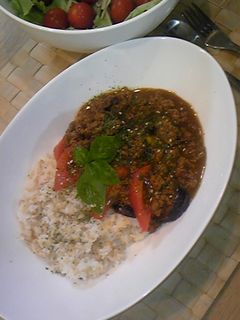 トマトと茄子の挽肉カレー-レシピのメイン写真