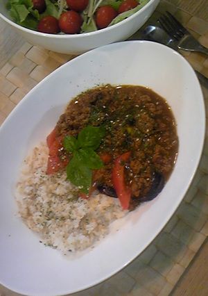 トマトと茄子の挽肉カレー-レシピのメイン写真