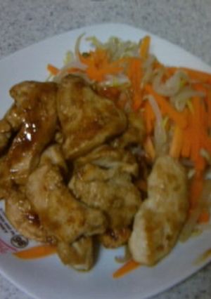 鶏むね肉の生姜焼き-レシピのメイン写真