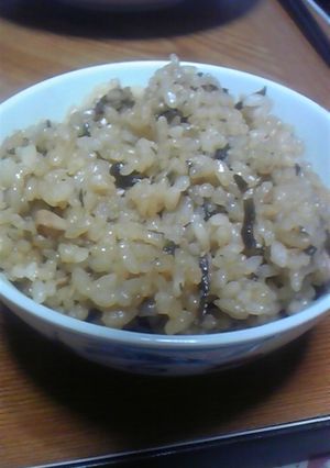 簡単☆ふじっこツナ炊き込みご飯-レシピのメイン写真