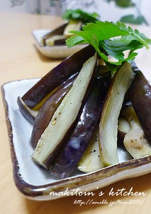 お弁当の…「おかずレンジでナスのソテー」-レシピのメイン写真
