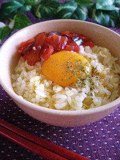 カレー粉フリ②♪TKG(卵かけご飯)♫♬-レシピのメイン写真