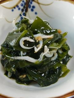 あと一品☆わかめとしらすの生姜和え-レシピのメイン写真