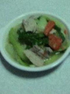 青梗菜と豚肉のスープ煮-レシピのメイン写真