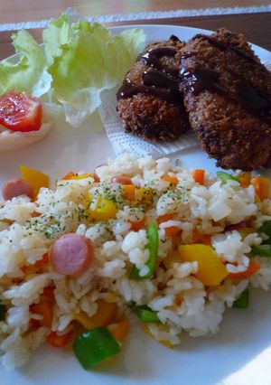 野菜いっぱいカラフル♪ピラフ-レシピのメイン写真