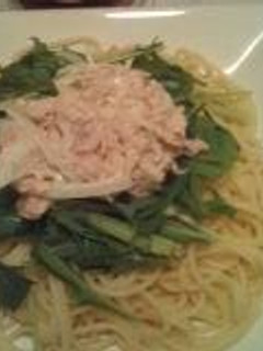 水菜とツナマヨのレモン風味☆冷製パスタ-レシピのメイン写真