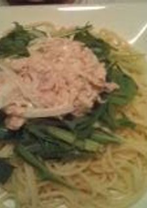 水菜とツナマヨのレモン風味☆冷製パスタ-レシピのメイン写真