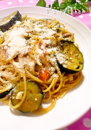 ♬茄子とトマトのバター醤油パスタ♬-レシピのメイン写真