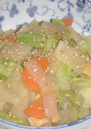 野菜のマヨめんつゆ蒸し-レシピのメイン写真