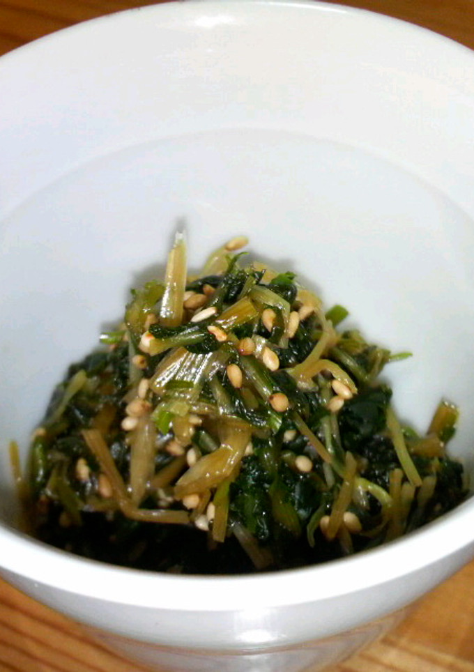 『水菜と三つ葉の高菜風漬け』-レシピのメイン写真