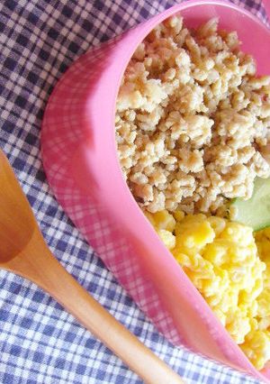 簡単に作るお弁当☆ふわ玉肉そぼろ弁当-レシピのメイン写真