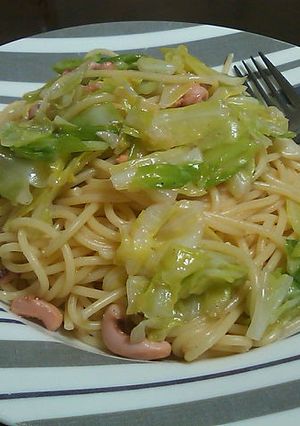 簡単！いか明太とキャベツのパスタ☆-レシピのメイン写真