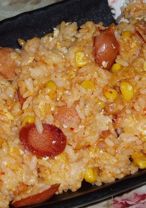簡単キムチチャーハン　チーズ入り-レシピのメイン写真