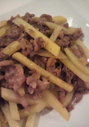 ご飯モリモリ！牛肉のザーサイ炒め-レシピのメイン写真