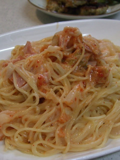 濃厚チーズ♡キムチクリームパスタ-レシピのメイン写真