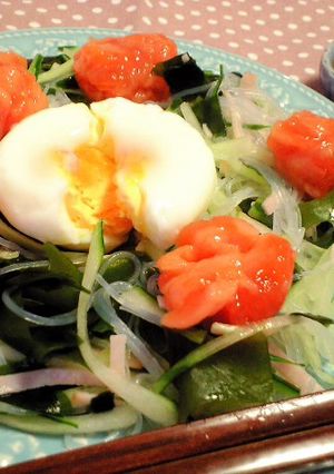 野菜ジュースでパンサンスー風お花畑サラダ-レシピのメイン写真