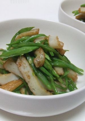 懐かしい母の味❤ささぎとひら天の炒め物-レシピのメイン写真