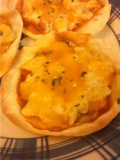☆餃子の皮deポテサラピザ☆-レシピのメイン写真