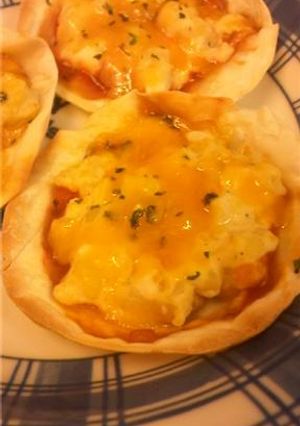 ☆餃子の皮deポテサラピザ☆-レシピのメイン写真