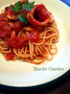 イカのトマトソースパスタ♪-レシピのメイン写真