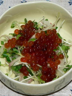 イクラと香味野菜のおつまみ-レシピのメイン写真