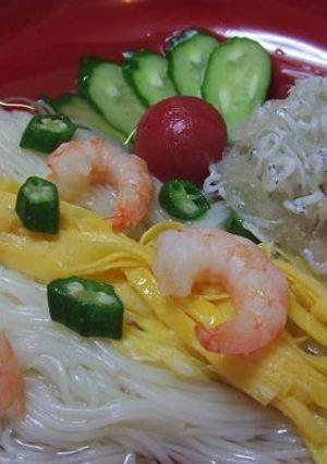 味付きおろしが決め手♪しらすおろし素麺-レシピのメイン写真