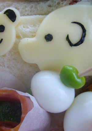 ＊キャラ弁＊スライスチーズで動物園-レシピのメイン写真