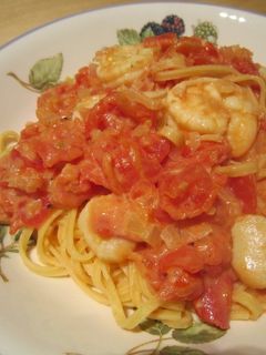 簡単☆シーフードトマトクリームリングイネ-レシピのメイン写真