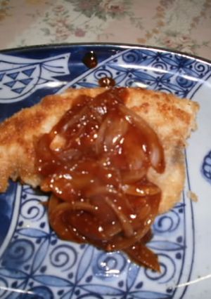 カジキのステーキ　オニオンソース添え-レシピのメイン写真