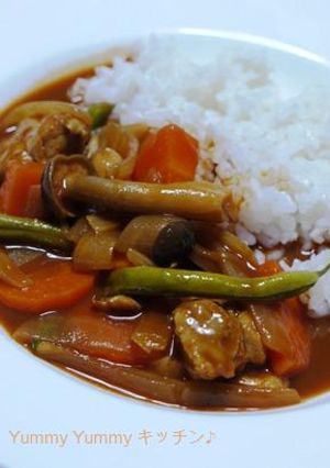 野菜ジュースｄｅチキンカレー♪-レシピのメイン写真