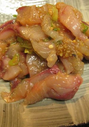 アジのお刺身でなめろう風？-レシピのメイン写真
