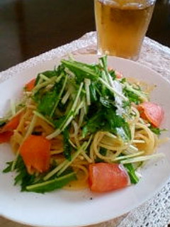 ドレッシングで!☆サーモンの冷静パスタ☆-レシピのメイン写真