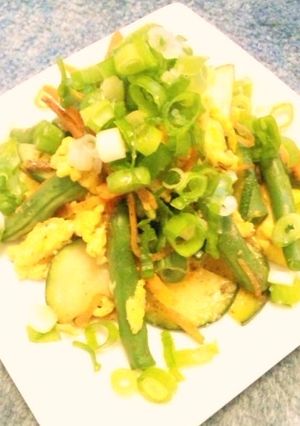 卵といんげんの炒め物　カロリー控えめ-レシピのメイン写真